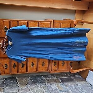 Blue Cactus 100% cotton maxi shift dress, size M